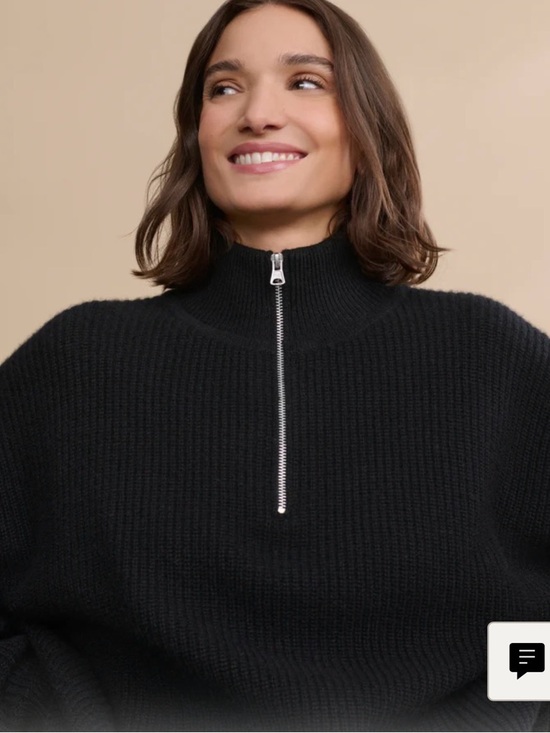 Jenni Kayne Sweaters - Women’s Black Half-Zip Ribbed Sweater. Jenni Kayne. BNWOT